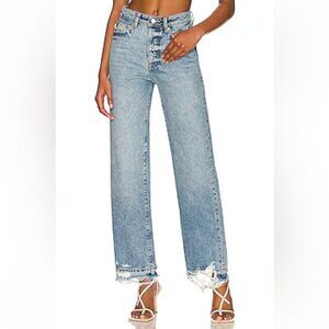 NWT Lovers and Friends | Ryan High Rise Straight in Cascade Rigid Denim 31